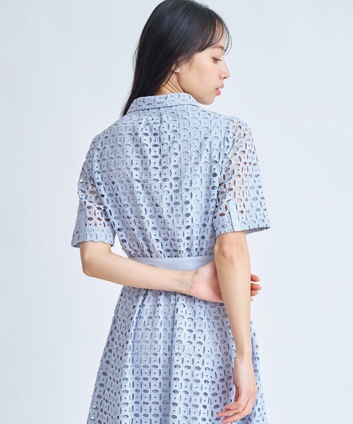 NOELA（ノエラ）の「【追加生産】コットンレースシャツワンピース（ワンピース・レディース・オフホワイト/サックスブルー/ネイビー・S/M）」の11枚目の写真