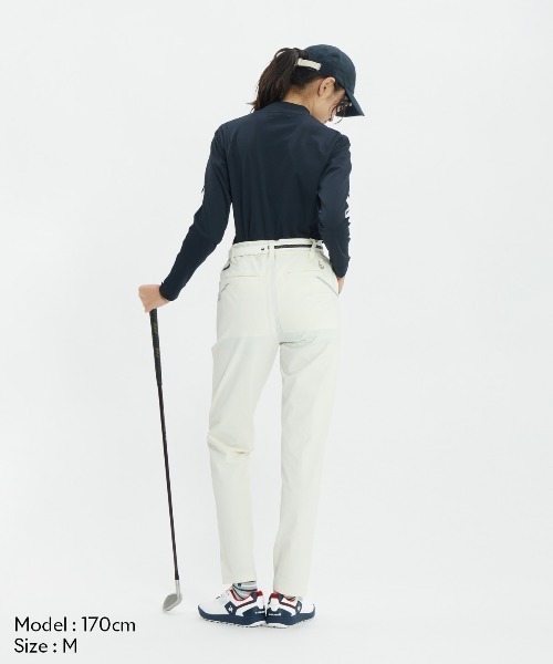 le coq sportif GOLF(ルコックスポルティフゴルフ)の「ロングパンツ(その他パンツ・レディース・ブラック/ベージュ/ネイビー/ホワイト・M/L/XL/3L/S)」の6枚目の写真