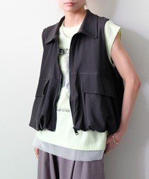 DOLLUPOOPS | Gathered Balloon Vest(ギャザーバルーンベスト)(ベスト)