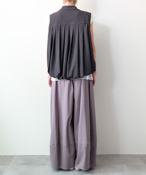 DOLLUPOOPS(ドールアップウップス)の「Gathered Balloon Vest(ギャザーバルーンベスト)(ベスト・レディース・ブラック/チャコール・FREE)」の15枚目の写真