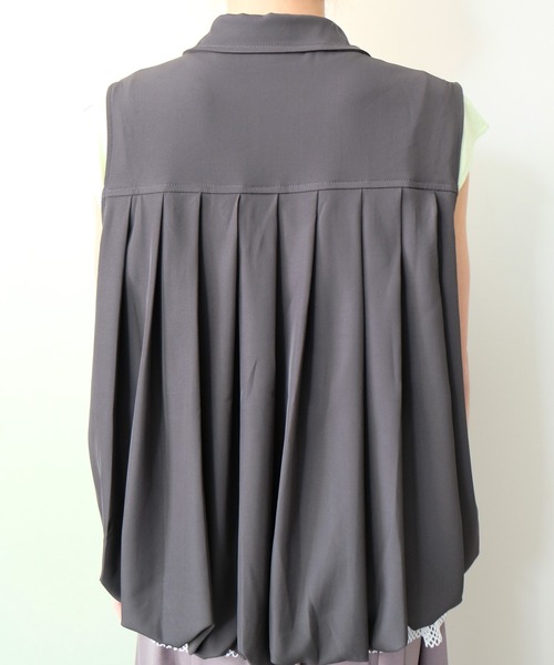 DOLLUPOOPS(ドールアップウップス)の「Gathered Balloon Vest(ギャザーバルーンベスト)(ベスト・レディース・ブラック/チャコール・FREE)」の18枚目の写真
