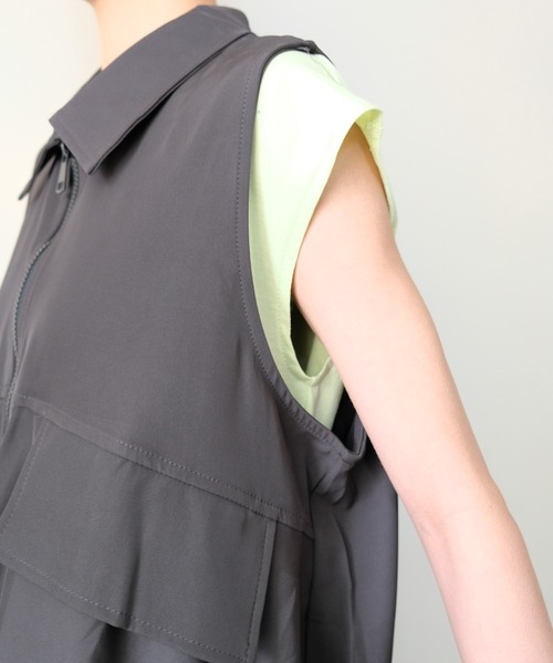 DOLLUPOOPS(ドールアップウップス)の「Gathered Balloon Vest(ギャザーバルーンベスト)(ベスト・レディース・ブラック/チャコール・FREE)」の20枚目の写真
