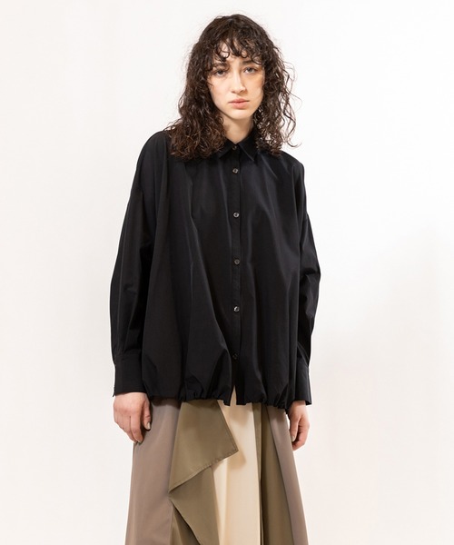 OSMOSIS(オズモーシス)の「バルーンブラウス(シャツ/ブラウス・レディース・ホワイト/ホワイト×ブラック/ブラック・ONE SIZE)」の3枚目の写真