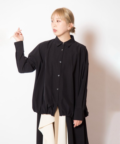 OSMOSIS(オズモーシス)の「バルーンブラウス(シャツ/ブラウス・レディース・ホワイト/ホワイト×ブラック/ブラック・ONE SIZE)」の12枚目の写真