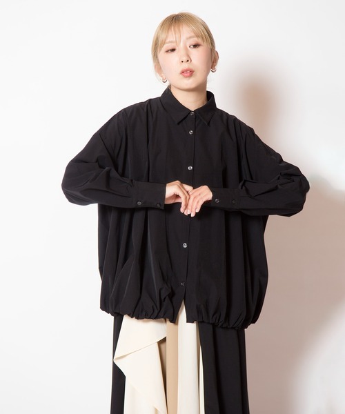 OSMOSIS(オズモーシス)の「バルーンブラウス(シャツ/ブラウス・レディース・ホワイト/ホワイト×ブラック/ブラック・ONE SIZE)」の13枚目の写真