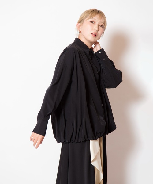 OSMOSIS(オズモーシス)の「バルーンブラウス(シャツ/ブラウス・レディース・ホワイト/ホワイト×ブラック/ブラック・ONE SIZE)」の15枚目の写真