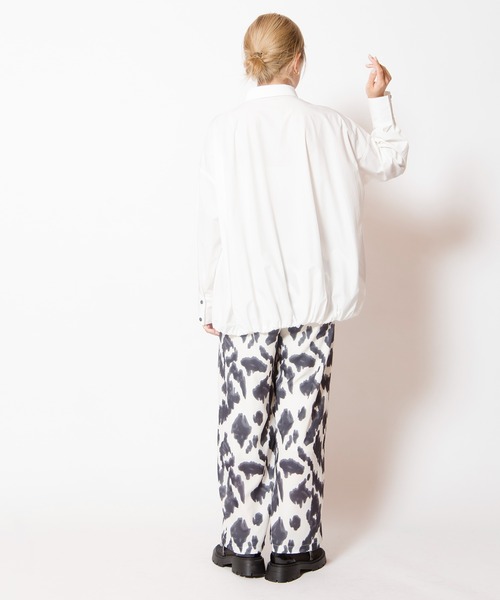 OSMOSIS(オズモーシス)の「バルーンブラウス(シャツ/ブラウス・レディース・ホワイト/ホワイト×ブラック/ブラック・ONE SIZE)」の17枚目の写真