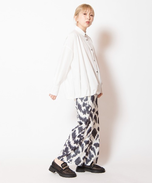 OSMOSIS(オズモーシス)の「バルーンブラウス(シャツ/ブラウス・レディース・ホワイト/ホワイト×ブラック/ブラック・ONE SIZE)」の18枚目の写真