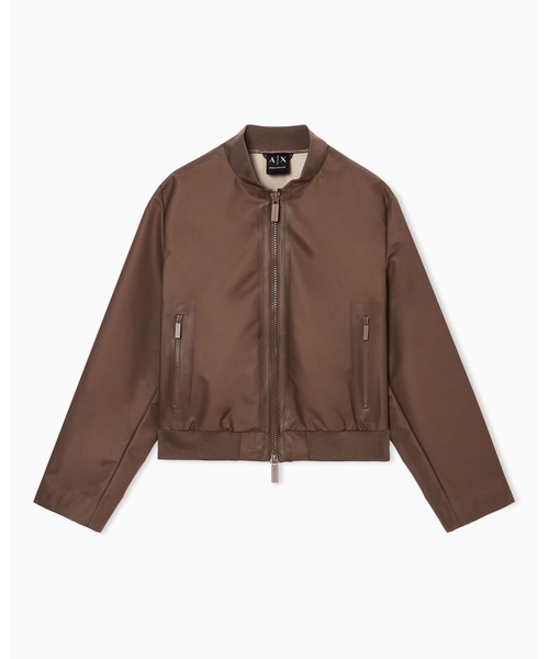ARMANI EXCHANGE(アルマーニエクスチェンジ)の「【A|X アルマーニ エクスチェンジ】<オンライン限定>PUコーティングブルゾンジャケット(ブルゾン・レディース・ブラウン・X-SMALL/SMALL/MEDIUM/LARGE)」の4枚目の写真