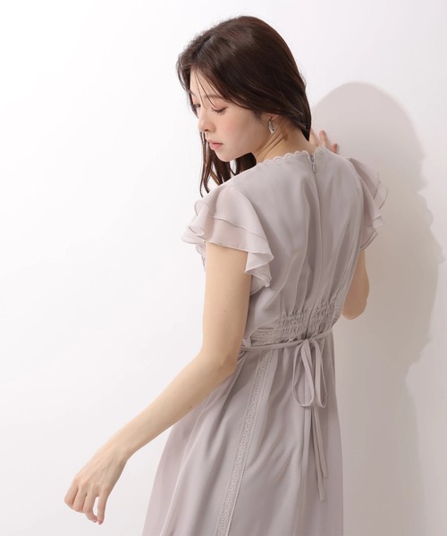 Rirandture（リランドチュール）の「ピンタックレースワンピース（ワンピース・レディース・グレイッシュベージュ/ダークブラウン・2/1）」の21枚目の写真