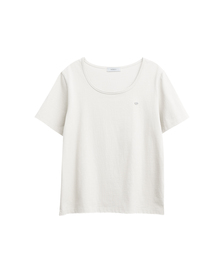 U neck short sleeve t-shirt_4 Colors