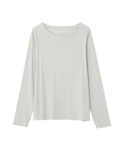 earth music&ecology（アースミュージックアンドエコロジー）の「微シアーメロープルオーバー（Tシャツ/カットソー・レディース・オフホワイト/グレー/ブラック/ライトブルー/ライトパープル・FREE）」の11枚目の写真