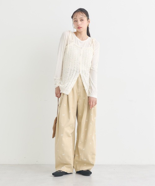 earth music&ecology（アースミュージックアンドエコロジー）の「微シアーメロープルオーバー（Tシャツ/カットソー・レディース・オフホワイト/グレー/ブラック/ライトブルー/ライトパープル・FREE）」の7枚目の写真