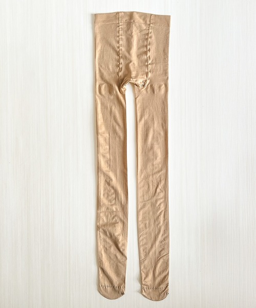 Blanc de Blue（ブランドブルー）の「ナチュラル美脚シアーチュールタイツ（タイツ/ストッキング・レディース・ベージュ・FREE）」の4枚目の写真