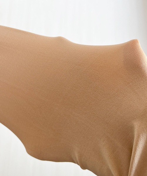 Blanc de Blue（ブランドブルー）の「ナチュラル美脚シアーチュールタイツ（タイツ/ストッキング・レディース・ベージュ・FREE）」の5枚目の写真