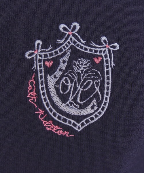 Cath Kidston(キャスキッドソン)の「刺繍ニットカーディガンジャケット Love Notes(ニット/セーター・レディース・サックスブルー/グレー/レッド/ネイビー/アイボリー・FREE)」の19枚目の写真