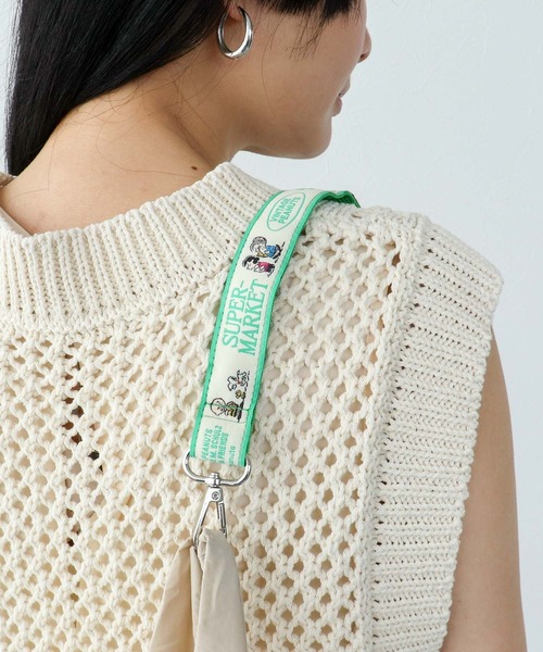 Three Four Time(スリーフォータイム)の「【PEANUTS】ストラップツキショッパーBAG(トートバッグ・レディース・ブラック/ベージュ/シルバー・FREE)」の10枚目の写真