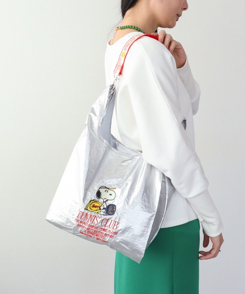 Three Four Time(スリーフォータイム)の「【PEANUTS】ストラップツキショッパーBAG(トートバッグ・レディース・ブラック/ベージュ/シルバー・FREE)」の12枚目の写真