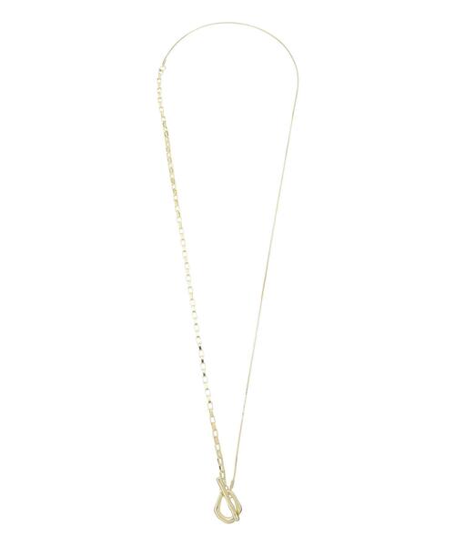 Samansa Mos2（サマンサ モスモス）の「ミックスチェーンネックレス（ネックレス・レディース・シルバー/ゴールド・F）」の9枚目の写真