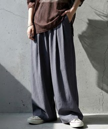 ダブルタック ワイドパンツ
