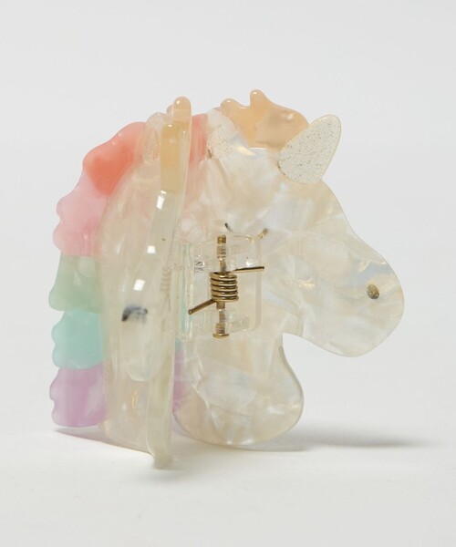 green label relaxing(グリーンレーベルリラクシング)の「<Rockahula Kids>Rainbow Unicorn ヘアクリップ / キッズ(バレッタ/ヘアクリップ・キッズ・その他1・FREE)」の2枚目の写真