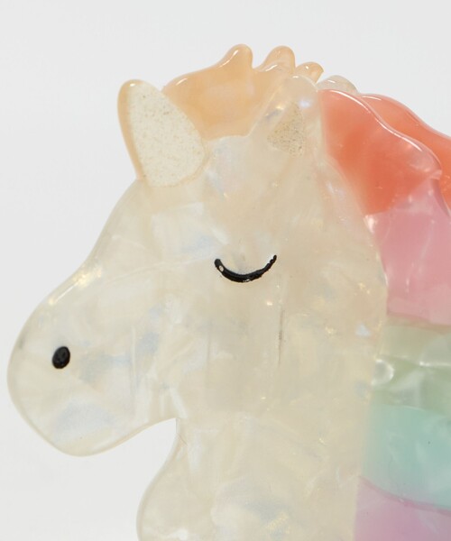 green label relaxing(グリーンレーベルリラクシング)の「<Rockahula Kids>Rainbow Unicorn ヘアクリップ / キッズ(バレッタ/ヘアクリップ・キッズ・その他1・FREE)」の3枚目の写真