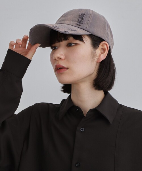 tk.TAKEO KIKUCHI(ティーケータケオキクチ)の「ダメージキャップ(キャップ・メンズ・ブラック/ダークグレー・00)」の12枚目の写真