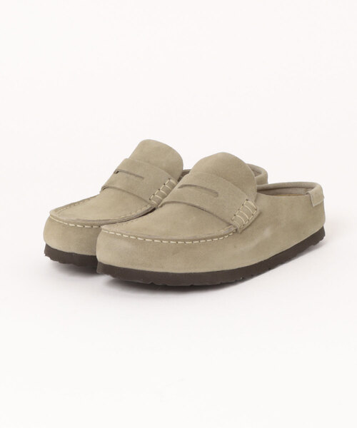 BIRKENSTOCK(ビルケンシュトック)の「ビルケンシュトック 1029710 Naples Wrapped LEVE TAUPE【Narrow幅】 /ネープルズ ラップ スエードトープ ナロー幅(ローファー・メンズ・ベージュ・36/41/39/38/37/35)」の1枚目の写真