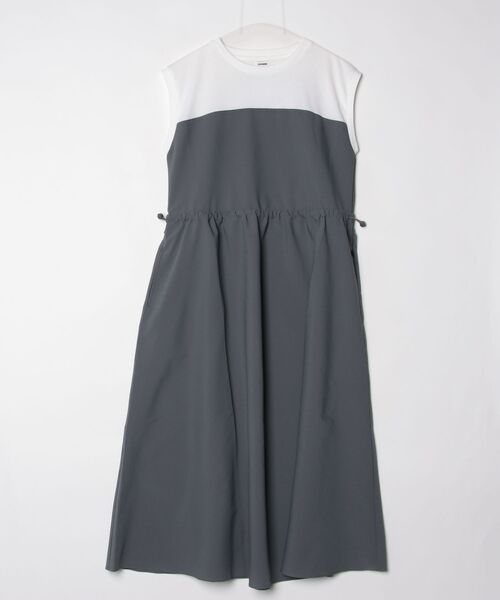 CONVERSE（コンバース）の「コンバース  SEERSUCKER DOCKING ONEPIECE L シアサッカーワンピース（ワンピース・レディース・ブルー/ネイビー/チャコール・M/L）」の2枚目の写真