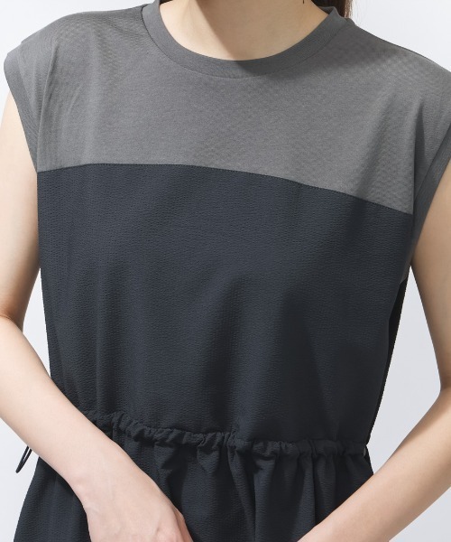 CONVERSE（コンバース）の「コンバース  SEERSUCKER DOCKING ONEPIECE L シアサッカーワンピース（ワンピース・レディース・ブルー/ネイビー/チャコール・M/L）」の9枚目の写真