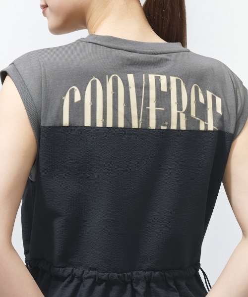 CONVERSE（コンバース）の「コンバース  SEERSUCKER DOCKING ONEPIECE L シアサッカーワンピース（ワンピース・レディース・ブルー/ネイビー/チャコール・M/L）」の10枚目の写真