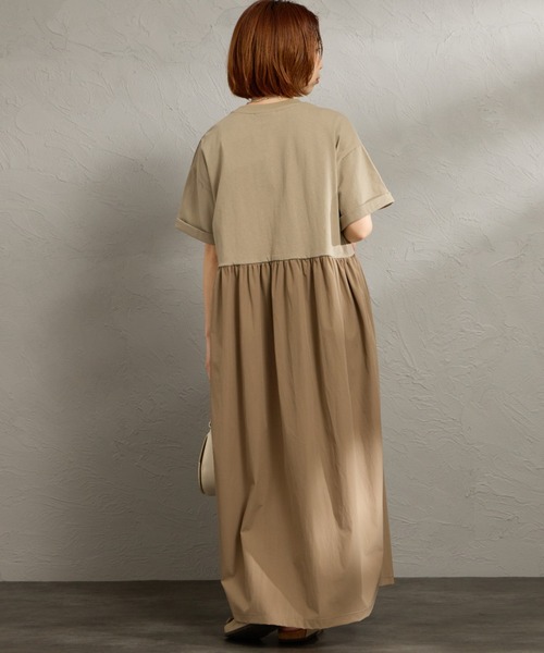 KELTY（ケルティ）の「[KELTY/ケルティ] 別注 異素材切替 ウエストギャザー ワンピース（ワンピース・レディース・ベージュ/ブラック/チャコールグレー・F）」の22枚目の写真