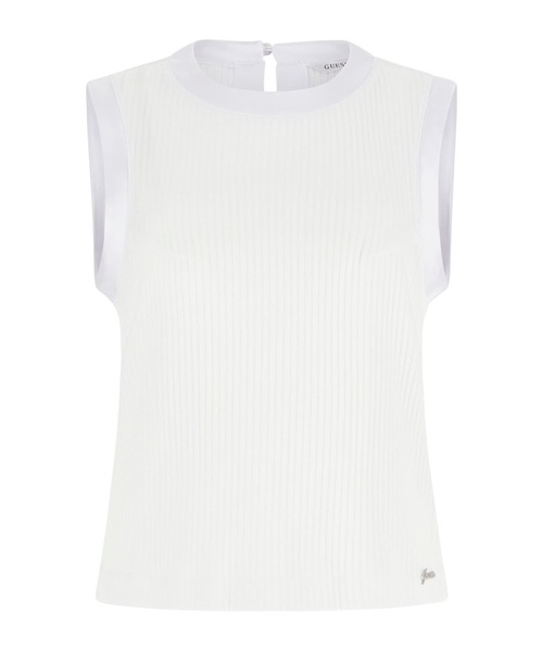 Guess(ゲス)の「CHARLINE Top タンクトップ(タンクトップ・レディース・ブラック/ホワイト・LARGE/MEDIUM/SMALL/X-SMALL)」の7枚目の写真