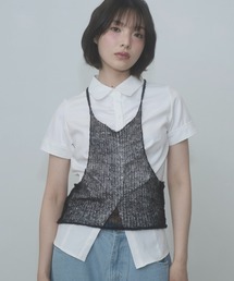 FEKETE（フェケテ）の「gather compact-fit shirt / ギャザータイトシャツ（シャツ/ブラウス）」