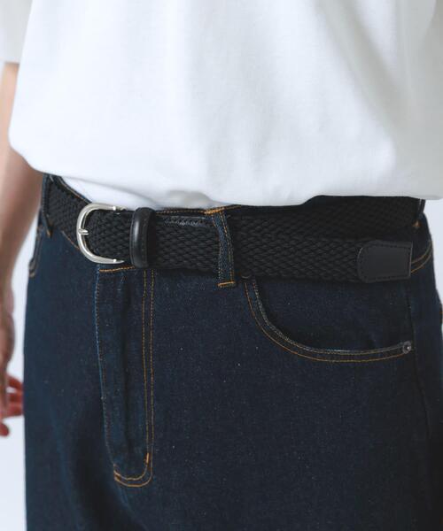 ITEMS URBANRESEARCH(アイテムズ アーバンリサーチ)の「Belt 1176(ベルト・メンズ・ベージュ/ブラック・-)」の3枚目の写真