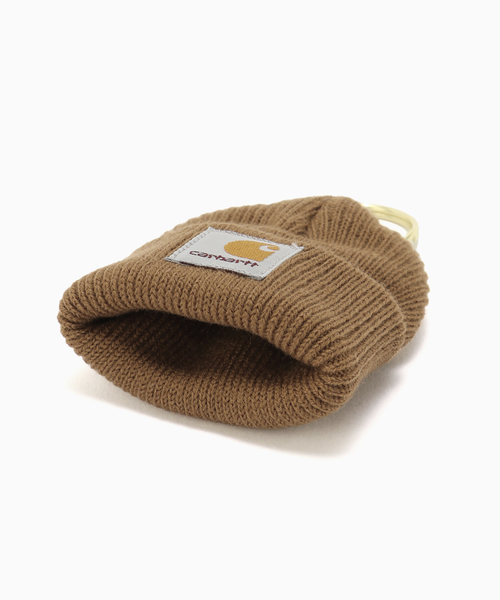Carhartt WIP(カーハートダブリューアイピー)の「CARHARTT WIP / カーハート ダブリューアイピー MINI WATCH HAT KEYCHAIN(キーホルダー・メンズ・ブラック/チョコ・FREE)」の4枚目の写真