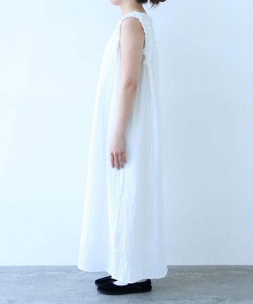 bulle de savon(ビュルデサボン)の「△レノクロス frill ワンピース(ワンピース・レディース・ホワイト/ブラック・FREE)」の21枚目の写真