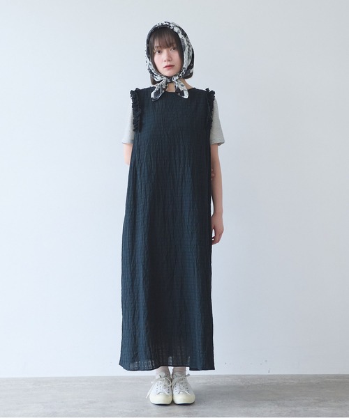 bulle de savon(ビュルデサボン)の「△レノクロス frill ワンピース(ワンピース・レディース・ホワイト/ブラック・FREE)」の13枚目の写真