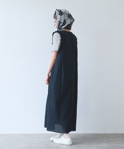 bulle de savon(ビュルデサボン)の「△レノクロス frill ワンピース(ワンピース・レディース・ホワイト/ブラック・FREE)」の16枚目の写真