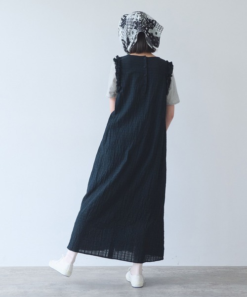 bulle de savon(ビュルデサボン)の「△レノクロス frill ワンピース(ワンピース・レディース・ホワイト/ブラック・FREE)」の17枚目の写真