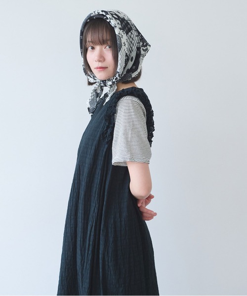 bulle de savon(ビュルデサボン)の「△レノクロス frill ワンピース(ワンピース・レディース・ホワイト/ブラック・FREE)」の18枚目の写真