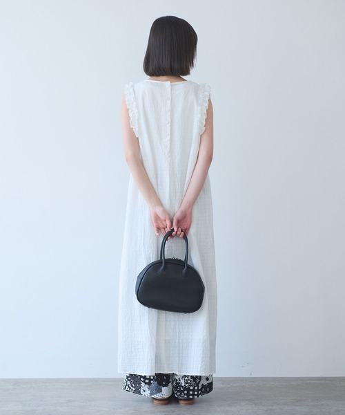 bulle de savon(ビュルデサボン)の「△レノクロス frill ワンピース(ワンピース・レディース・ホワイト/ブラック・FREE)」の7枚目の写真