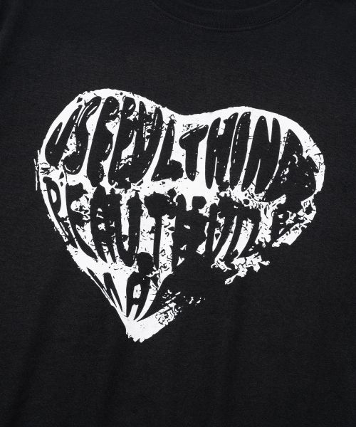 KNITTED(ニッティド)の「ヴィンテージハートTシャツ BLACK-WHITE(Tシャツ/カットソー・レディース・その他・LARGE/MEDIUM/X-LARGE)」の4枚目の写真