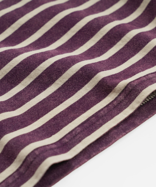 FRIZMWORKS(フリズムワークス)の「VINTAGE FADED STRIPE HALF TEE _ PURPLE(Tシャツ/カットソー・メンズ・その他・MEDIUM/LARGE/X-LARGE/SMALL)」の5枚目の写真