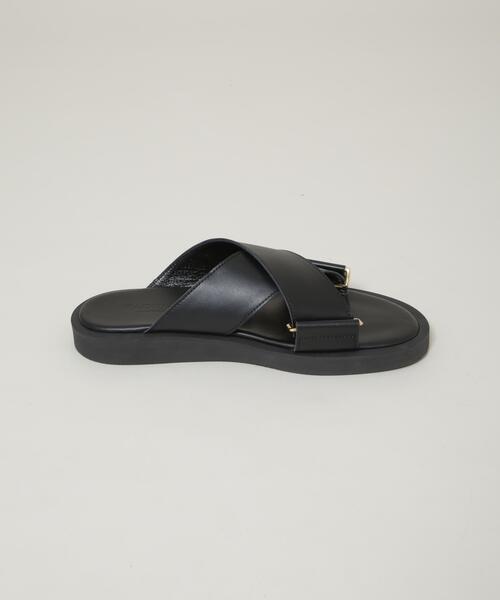PADRONE(パドローネ)の「PADRONE THE STANDARD LINE/別注CROSS STRAP SANDAL/クロスストラップ(サンダル・メンズ・ブラック・42/41/40)」の7枚目の写真