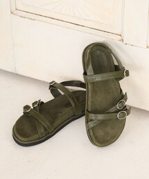 ダブルクロス ベルト バックストラップ サンダル