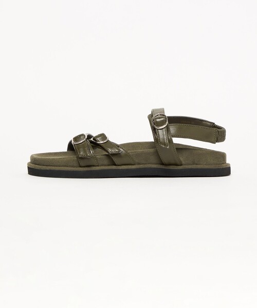 BEAUTY&YOUTH UNITED ARROWS（ビューティーアンドユースユナイテッドアローズ）の「ダブルクロス ベルト バックストラップ サンダル（サンダル・レディース・オリーブ/ブラック・38/37/36）」の13枚目の写真