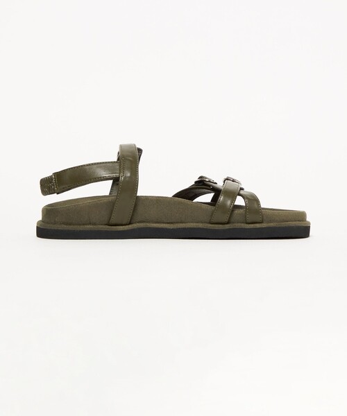 BEAUTY&YOUTH UNITED ARROWS（ビューティーアンドユースユナイテッドアローズ）の「ダブルクロス ベルト バックストラップ サンダル（サンダル・レディース・オリーブ/ブラック・38/37/36）」の16枚目の写真
