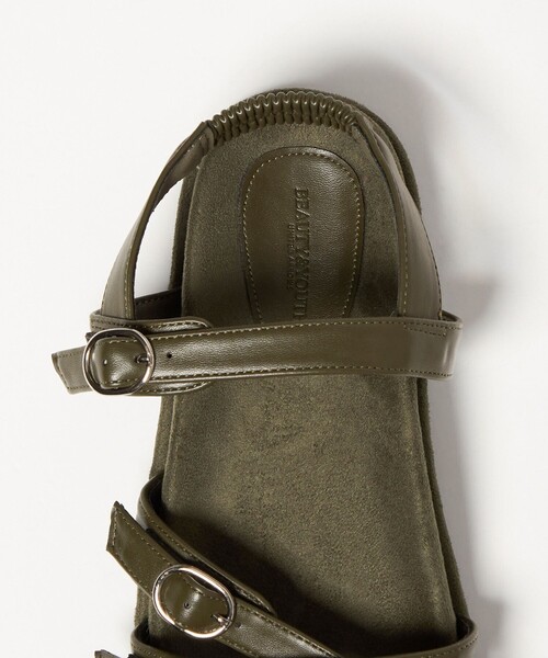 BEAUTY&YOUTH UNITED ARROWS（ビューティーアンドユースユナイテッドアローズ）の「ダブルクロス ベルト バックストラップ サンダル（サンダル・レディース・オリーブ/ブラック・38/37/36）」の19枚目の写真