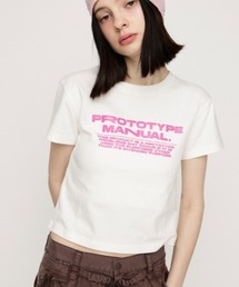 SLY（スライ）の「COMPACT LOGO T/SH コンパクト ロゴ Tシャツ 半袖 夏服 春服（Tシャツ/カットソー）」